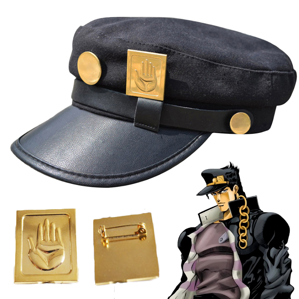 Jojo Bizarre Hat - หมวกคอสเพลย์แฟนตาซีแนวผจญภัยแปลกประหลาดของโจโจ้ โจทาโร่ คุโจ ชุดคอสเพลย์อนิเมะ ปลอมตัว ฮาโลวีน