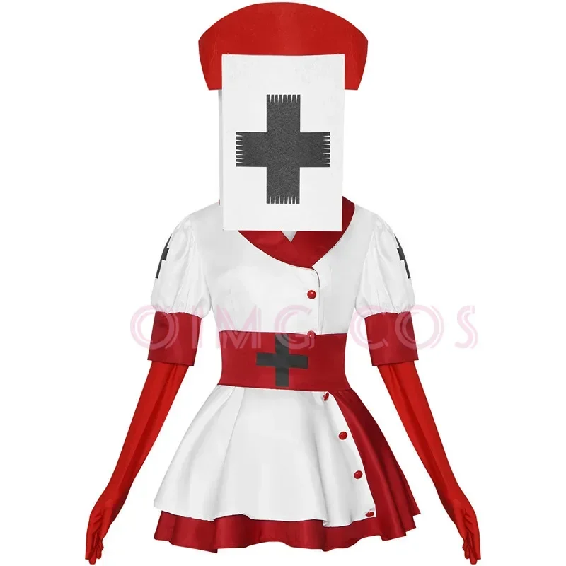 Anime Cosplay Dress For Women - ชุดคอสเพลย์พยาบาลดาร์คเดเซปชั่น ฮาร์เวสเตอร์ สำหรับผู้ใหญ่ ชุดงานคาร์นิวัล ชุดปาร์ตี้ฮาโลวีน ชุดแฟนซีอนิเมะ