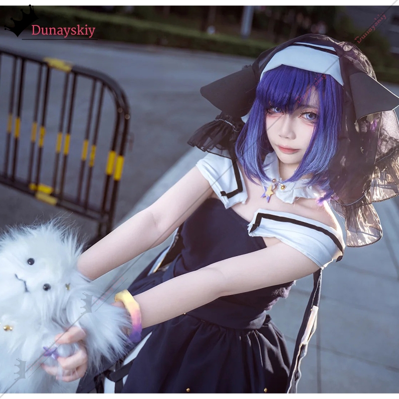 Anime Cosplay Diy - YiNuo*/คอสเพลย์ ฟูจิ มิยาโกะชุดยาวเครื่องแต่งกายจิไร เค ทันเดอร์ ไมน์ริบบิ้นโบว์กระโปรงโลลิต้า