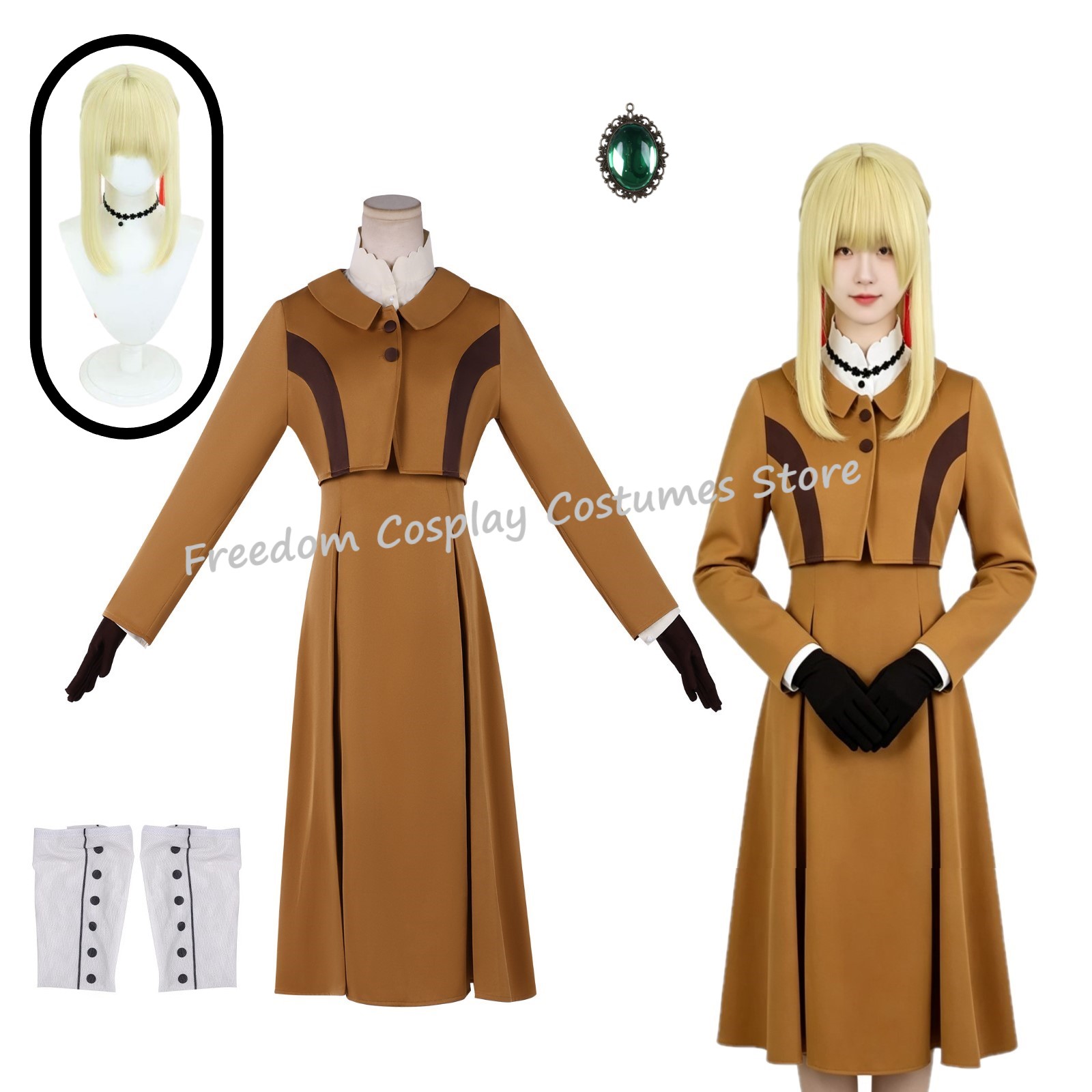 Violet Evergarden Dress - 2026 อะนิเมะไวโอเล็ต เอเวอร์การ์เดนคอสเพลย์ชุดวิกผมชุดเสื้อผ้าเครื่องแบบโรงเรียนผู้หญิงปาร์ตี้ปลอมตัวสวมบทบาทชุดฮาโลวีน