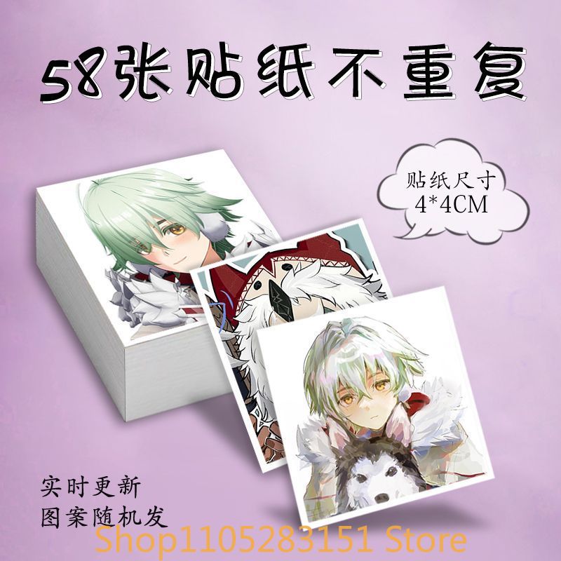 Anime Cosplay Manga - สติ๊กเกอร์คอสเพลย์อะลิโอชาจากเกม Genshin Impact ลายการ์ตูนน่ารัก สำหรับตกแต่งกระเป๋าเดินทาง แล็ปท็อป