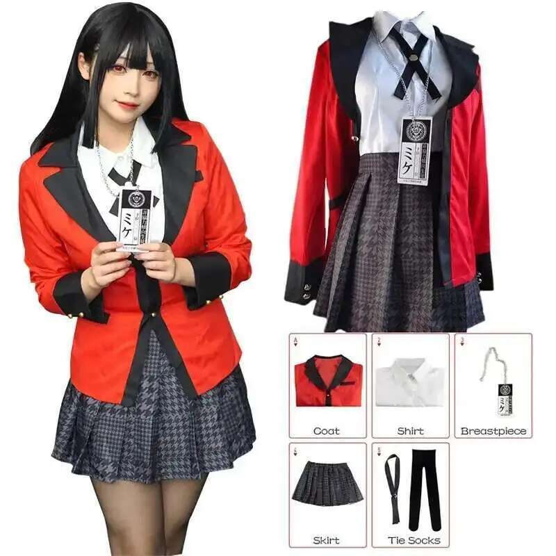 Anime Cosplay Ninja - อะนิเมะ Kakegurui Jabami Yumeko คอสเพลย์เครื่องแต่งกายฮาโลวีน Sayaka