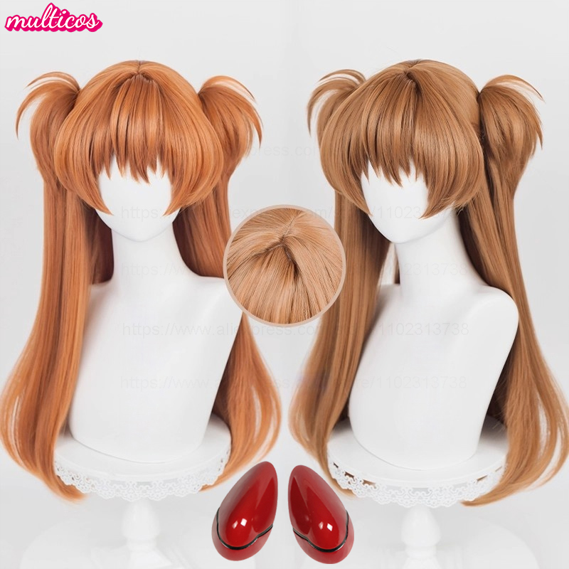 Anime Cosplay Orange Hair - คุณภาพสูงอะนิเมะ EVA อาสึกะ แลงลีย์ โซริวคอสเพลย์วิกผม 68
