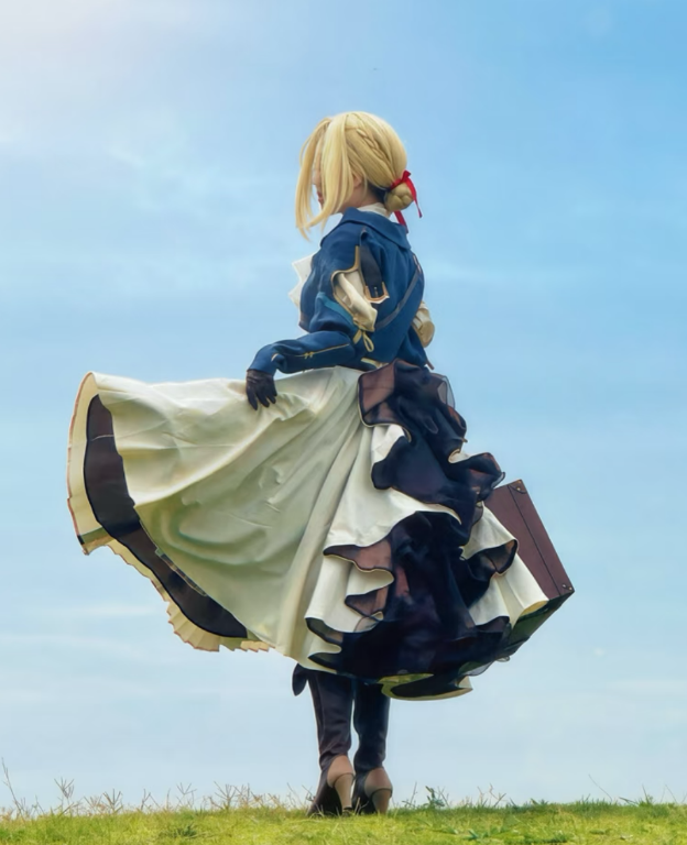 Violet Evergarden Dress - ไวโอเล็ต เอเวอร์การ์เดน คอสเพลย์ ชุดคอสตูม อนิเมะ ไวโอเล็ต