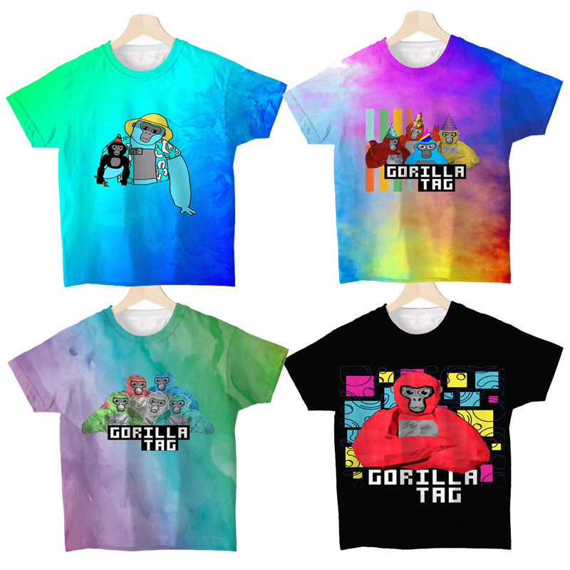Anime Cosplay Toddler - กอริลลาแท็กเด็กเสื้อยืดสําหรับชายหญิง Monke Anime T เสื้อลิงเด็กการ์ตูน TShirt