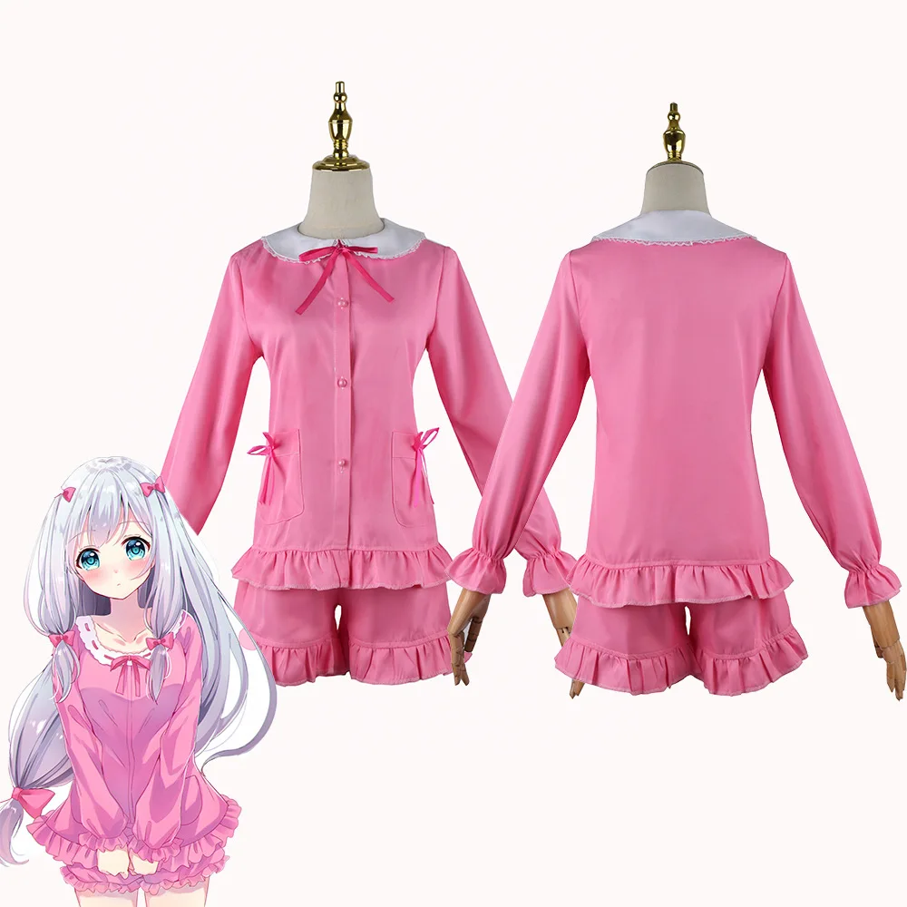 Anime Cosplay Manga - อะนิเมะ Eromanga Sensei Izumi Sagiri คอสเพลย์เครื่องแต่งกายน่ารักชุดนอน