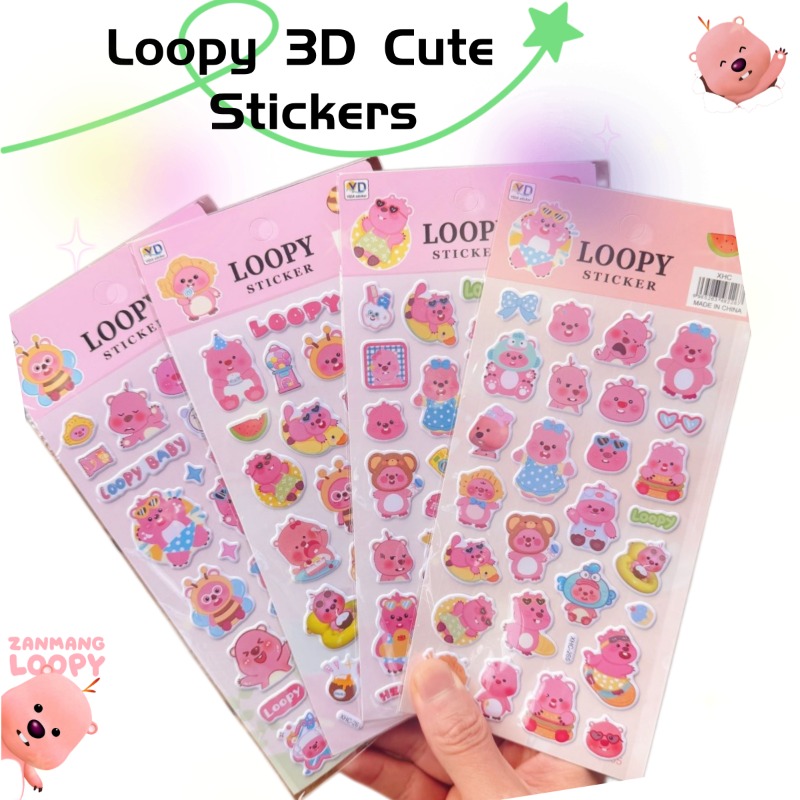 Anime Cosplay Diy - สติกเกอร์โฟม 3 มิติ ลายโปโรโร น่ารัก สไตล์การ์ตูน