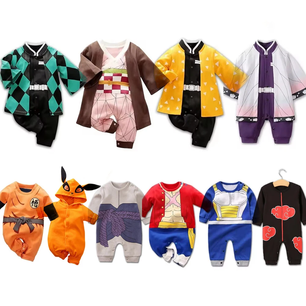 Anime Cosplay Toddler - 0-18 เดือนอะนิเมะเด็กทารกRompersทารกแรกเกิดคอสเพลย์เครื่องแต่งกายทารกผ้าฝ้ายเสื้อผ้าเด็กหญิงชุดเด็ก