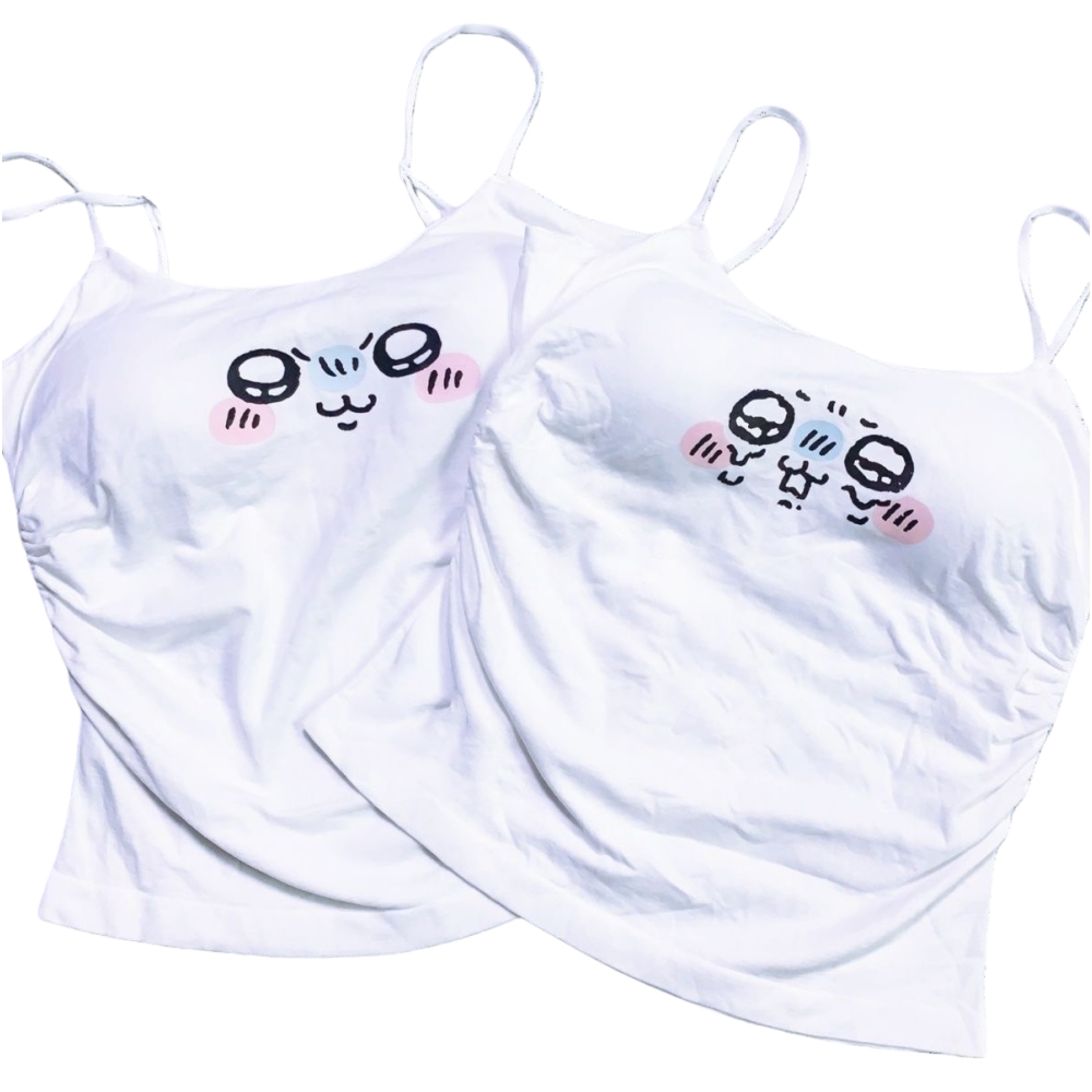 Anime Cosplay Japanese Girl - เสื้อพิมพ์ลายการ์ตูนอนิเมะญี่ปุ่นน่ารัก พร้อมแผ่นรองหน้าอก ชุดชั้นในเด็กผู้หญิง ชุดคอสเพลย์ ชุดนอน เสื้อกล้ามการ์ตูน