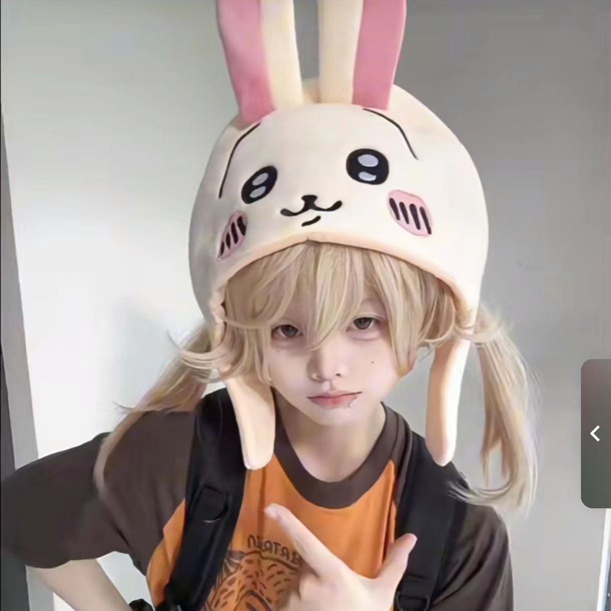 หมวกชิอิคาวะ ฮาจิวาระ ลายกระต่ - Anime Cosplay Girl Photo บทวิจารณ์และราคา