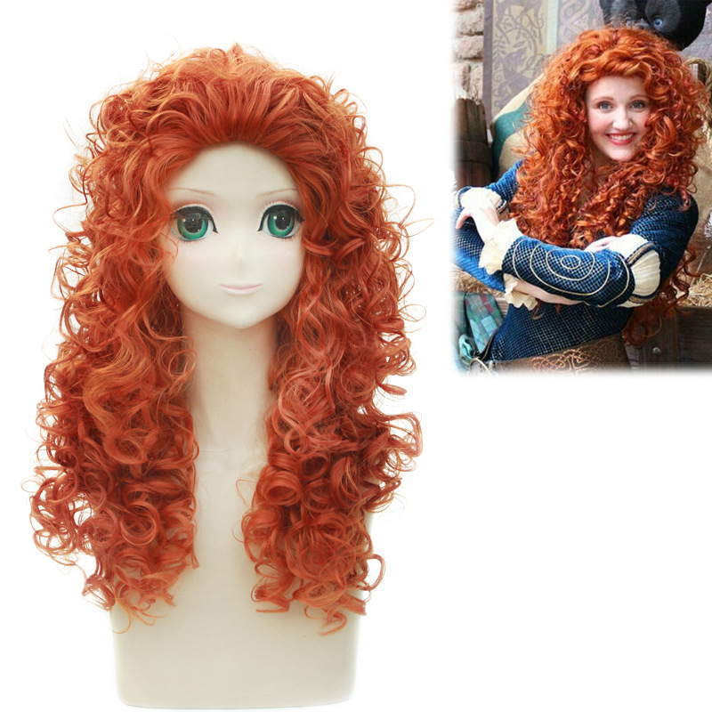 วิกผมอะนิเมะตำนานกล้าหาญเมริดา - Anime Cosplay Orange Hair บทวิจารณ์และราคา