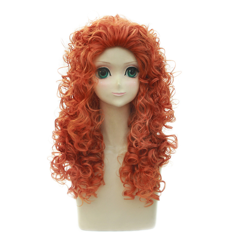วิกผมอะนิเมะตำนานกล้าหาญเมริดา - Anime Cosplay Orange Hair บทวิจารณ์และราคา
