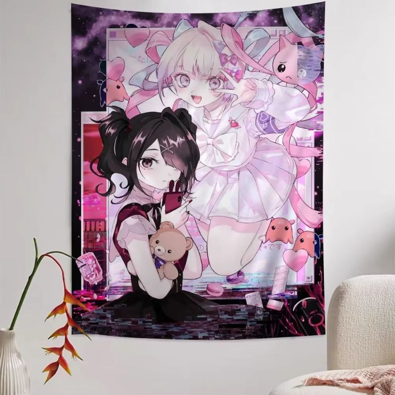 VIKAMA พรมแขวนผนังลายการ์ตูนสา - Anime Cosplay Girl Photo บทวิจารณ์และราคา