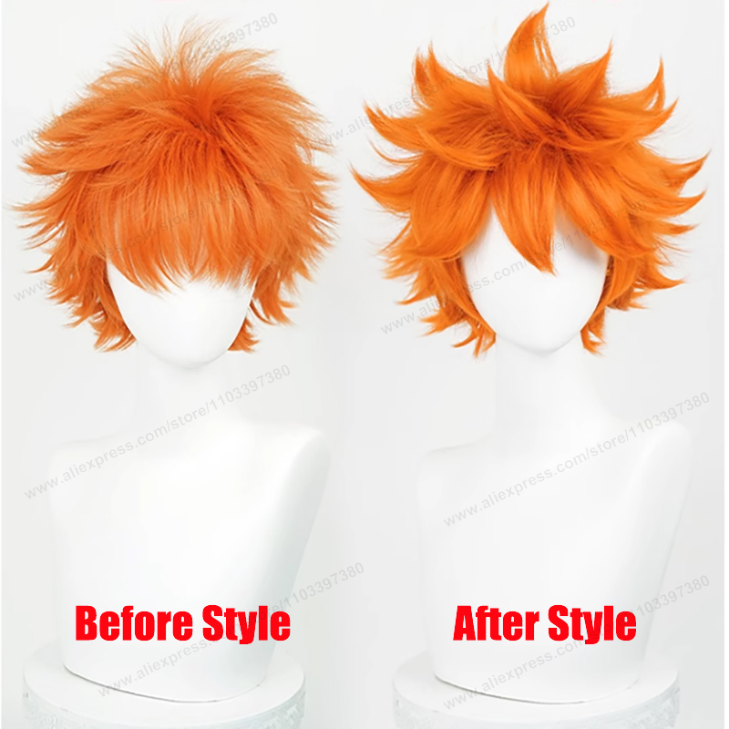 Hinata Shoyo คอสเพลย์วิกผม 26  - Anime Cosplay Orange Hair บทวิจารณ์และราคา