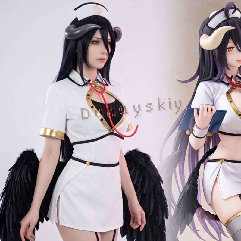 โอเวอร์ลอร์ด อัลเบโด้ โกธิค เอ - Anime Cosplay Albedo บทวิจารณ์และราคา