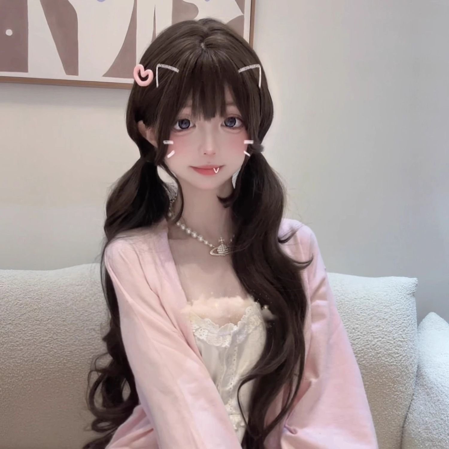 วิกผมคอสเพลย์ลอนยาว 75 ซม. สำห - Anime Cosplay Girl Photo บทวิจารณ์และราคา