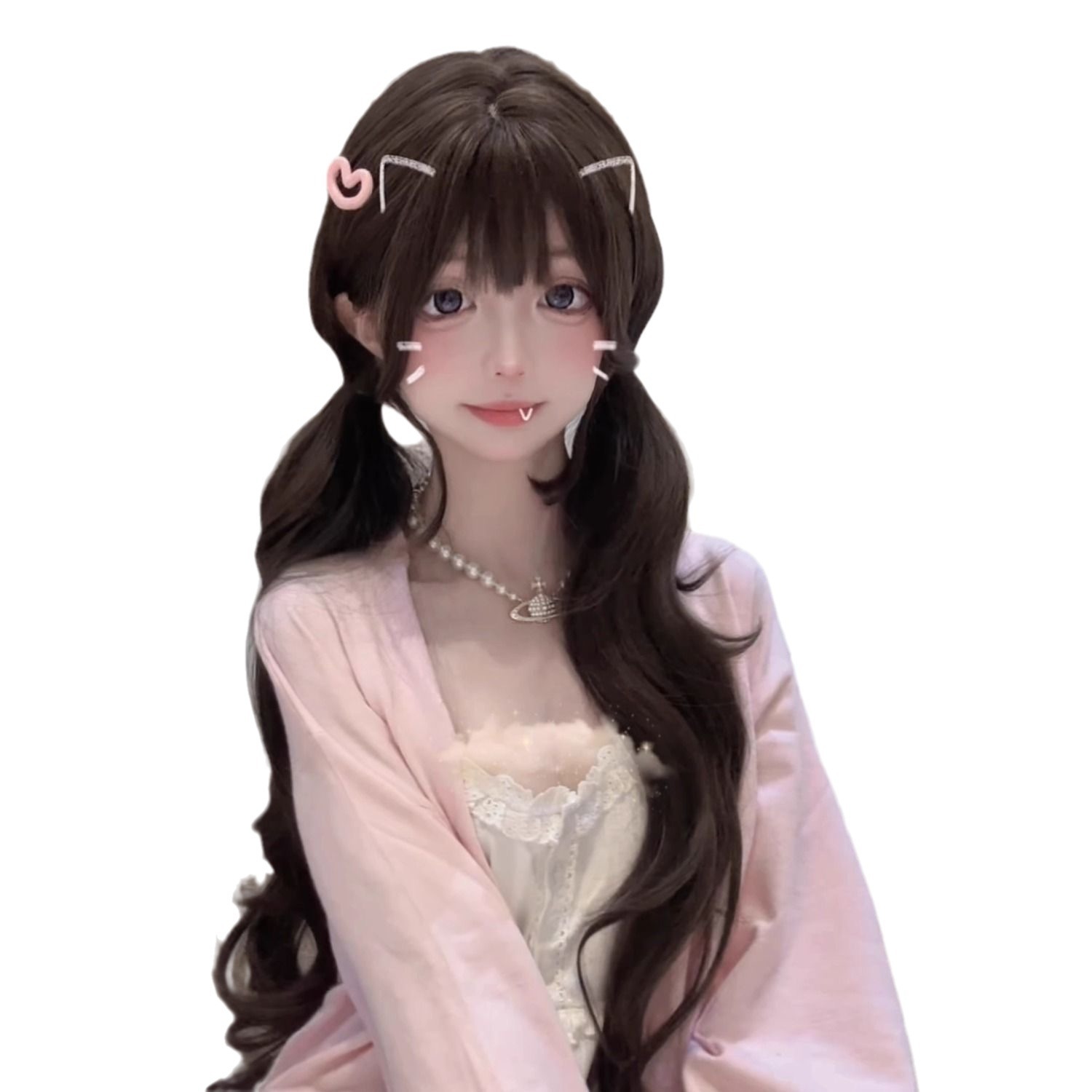 วิกผมคอสเพลย์ลอนยาว 75 ซม. สำห - Anime Cosplay Girl Photo บทวิจารณ์และราคา
