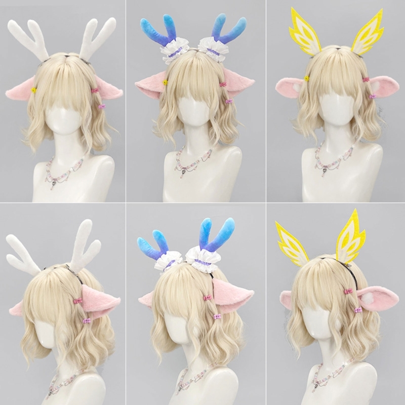 ที่คาดผมหูกวางตุ๊กตากรอบยืดหยุ - Anime Cosplay Girl Photo บทวิจารณ์และราคา