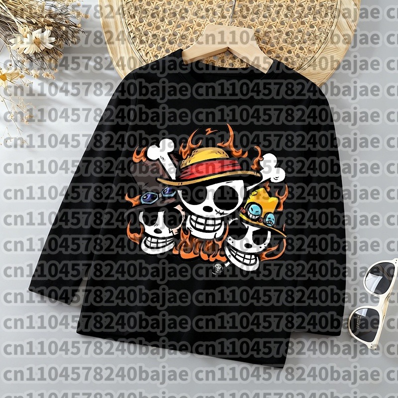 เสื้อยืดแขนยาวลายการ์ตูนวันพีซ - Anime Cosplay Toddler บทวิจารณ์และราคา