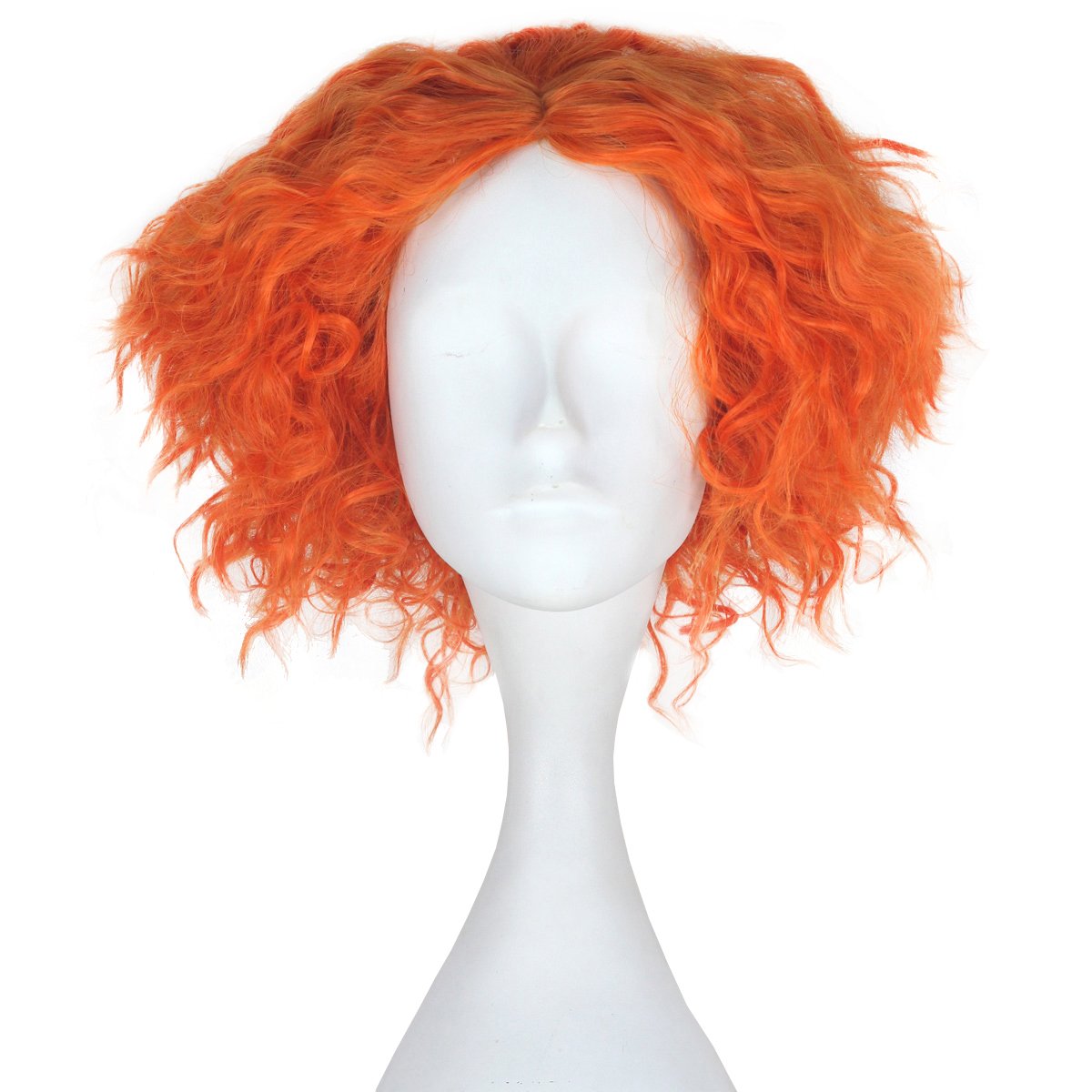 วิกผมสีส้มแบบสั้นหยิกสไตล์แมดแ - Anime Cosplay Orange Hair บทวิจารณ์และราคา