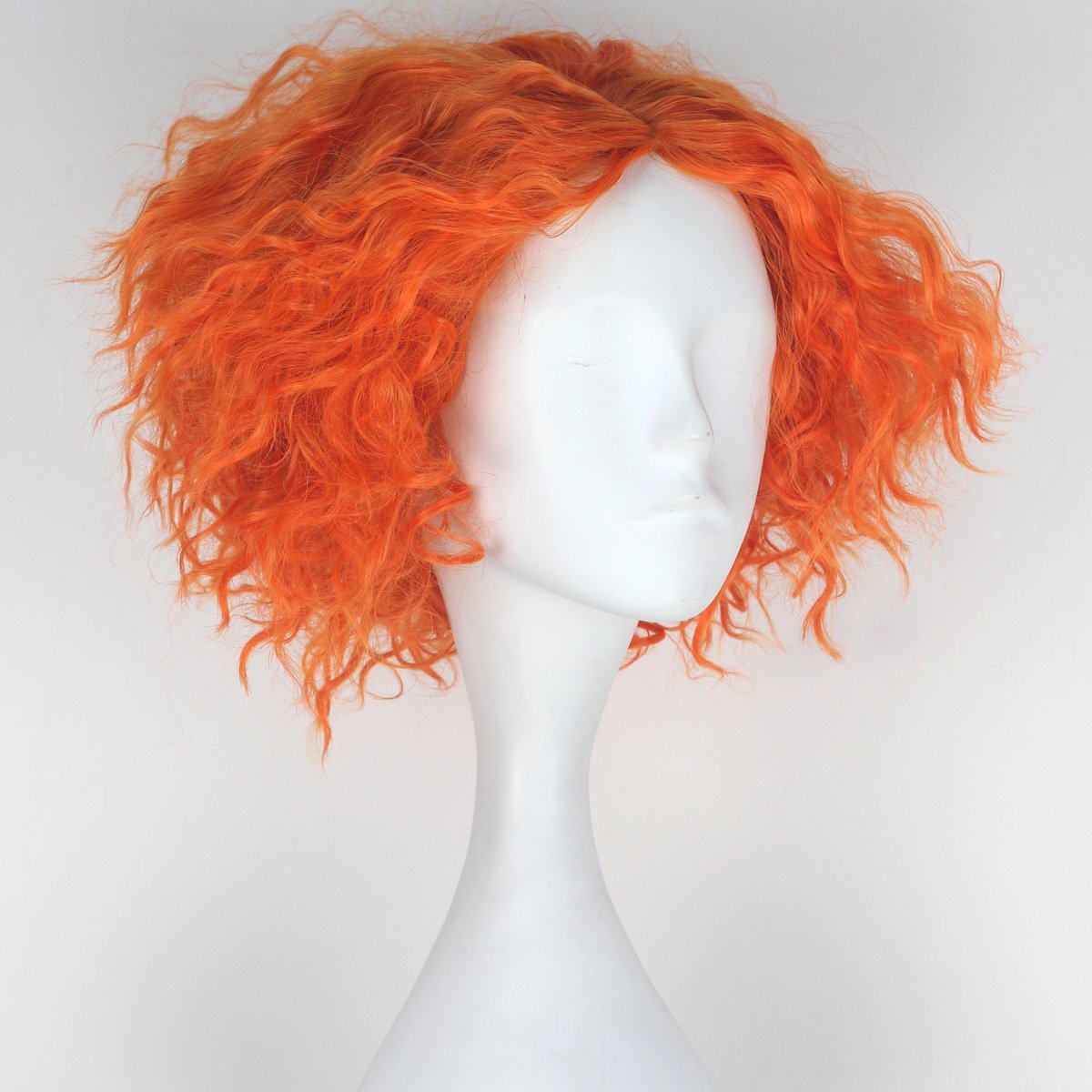 วิกผมสีส้มแบบสั้นหยิกสไตล์แมดแ - Anime Cosplay Orange Hair บทวิจารณ์และราคา