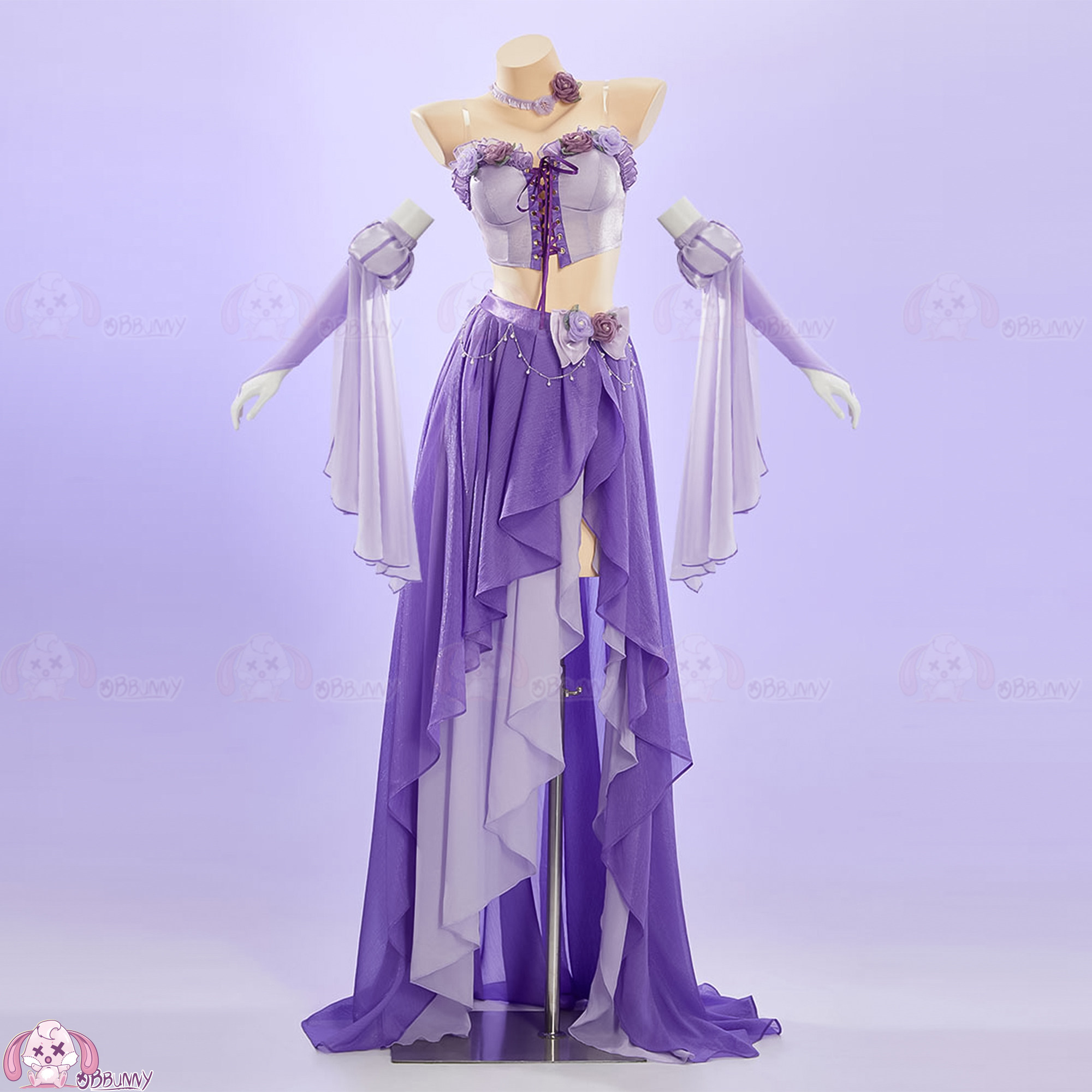 ชุดคอสเพลย์นางฟ้าดอกไม้สีม่วง  - Anime Cosplay Dance บทวิจารณ์และราคา