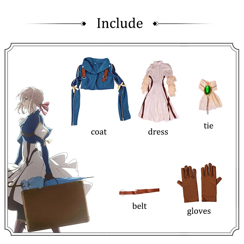 Violet Evergarden คอสเพลย์ชุดว - Violet Evergarden Dress บทวิจารณ์และราคา