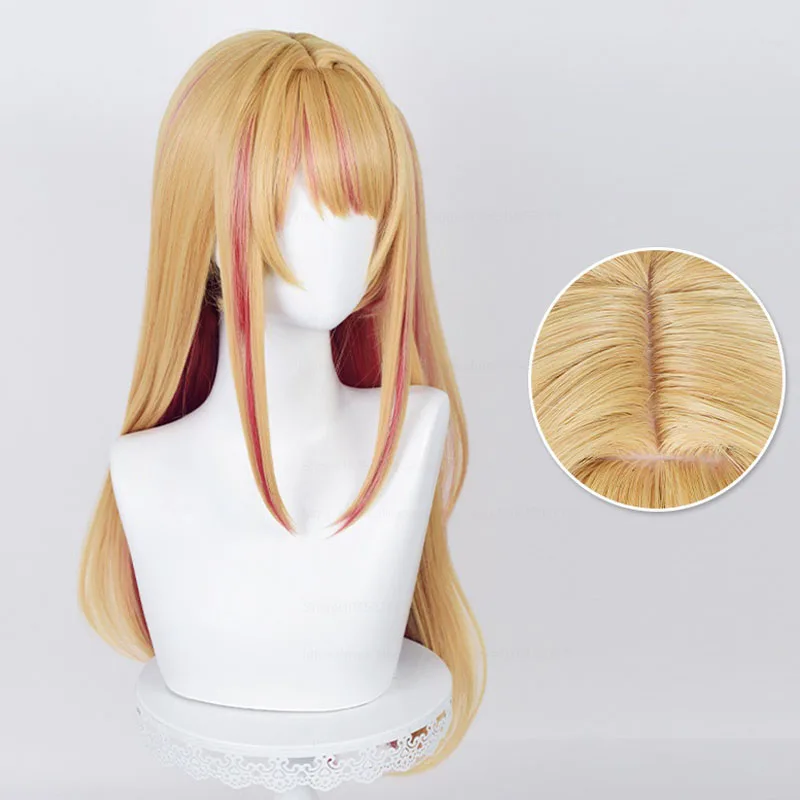 วิกผมอนิเมะ oshi NO Ko Hoshino - Anime Cosplay Orange Hair บทวิจารณ์และราคา