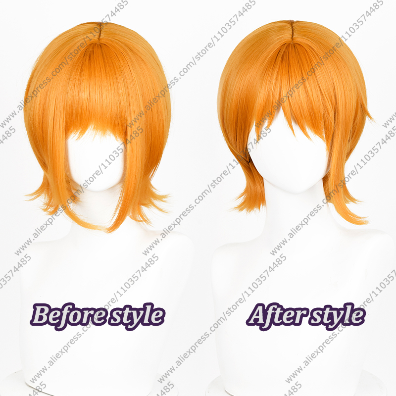 Anime Nami คอสเพลย์วิกผม 30 ซม - Anime Cosplay Orange Hair บทวิจารณ์และราคา