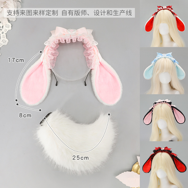 Lolita กระต่ายหูแถบคาดศีรษะผู้ - Anime Cosplay Girl Photo บทวิจารณ์และราคา