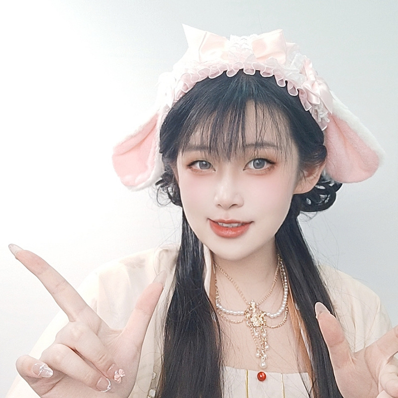 Lolita กระต่ายหูแถบคาดศีรษะผู้ - Anime Cosplay Girl Photo บทวิจารณ์และราคา