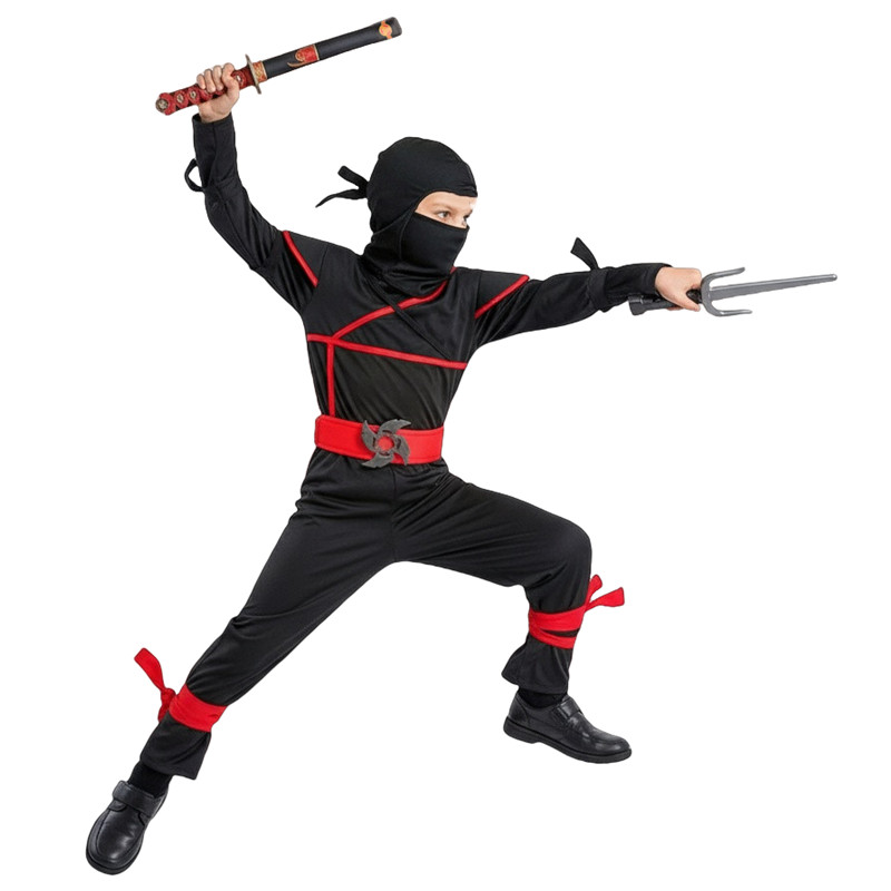 ชุดซามูไรญี่ปุ่นสำหรับเด็ก ชุด - Anime Cosplay Ninja บทวิจารณ์และราคา