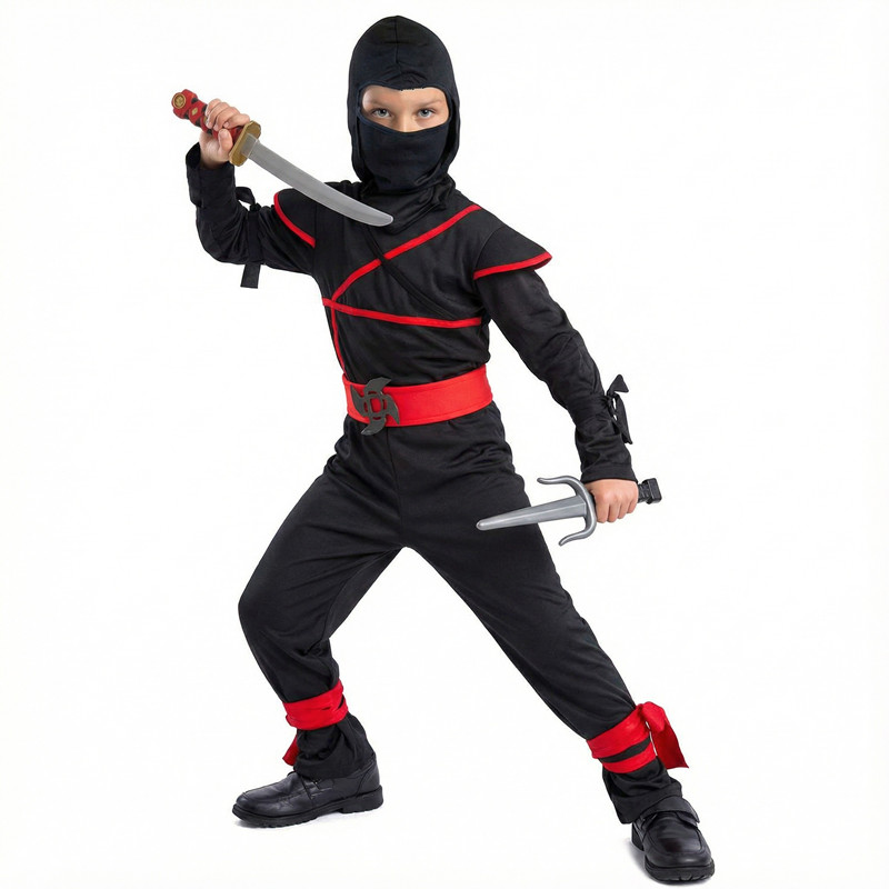 ชุดซามูไรญี่ปุ่นสำหรับเด็ก ชุด - Anime Cosplay Ninja บทวิจารณ์และราคา